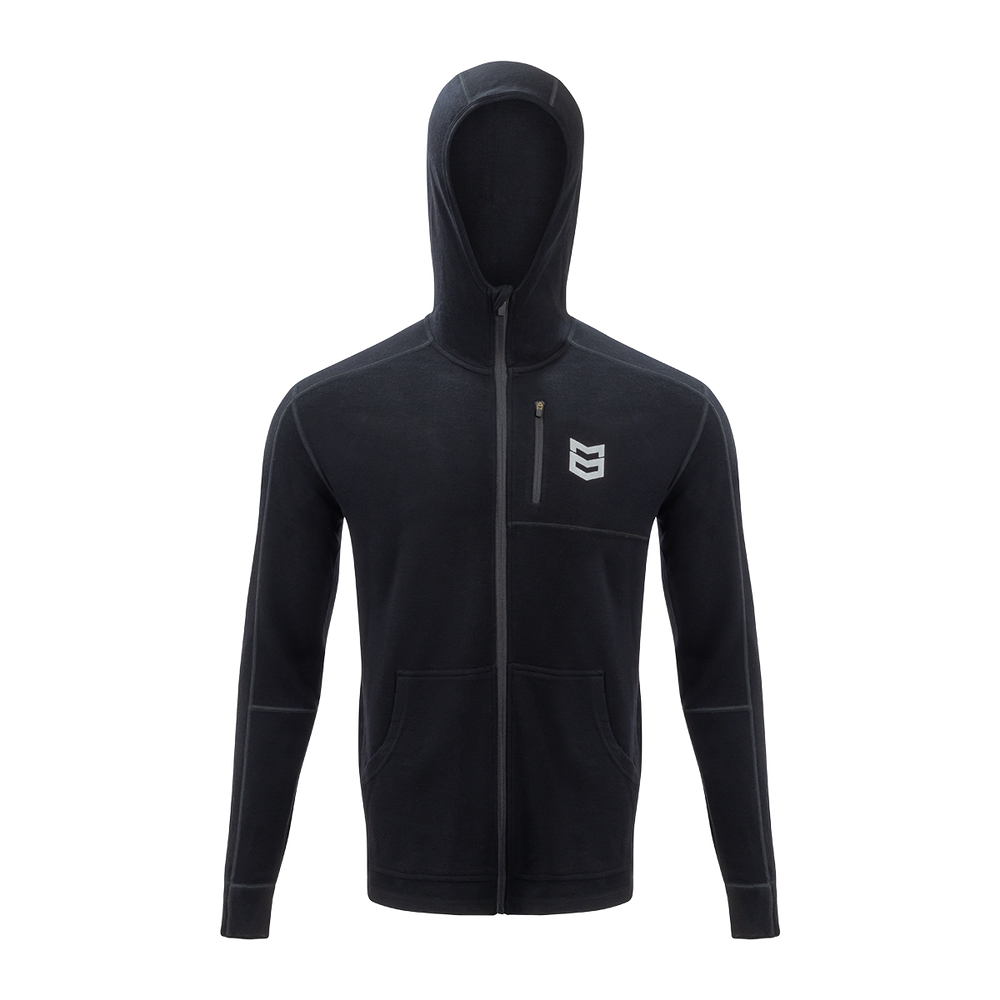BATTLEGROUND MERINO FULL ZIP HOODIE 350G