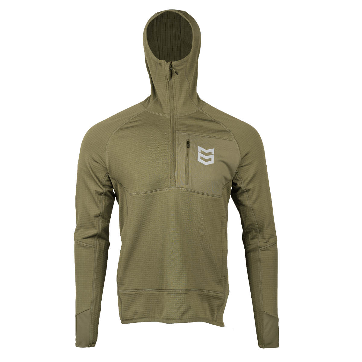 The Squak Women's Fleece Mid-Layer Grid Hoodie