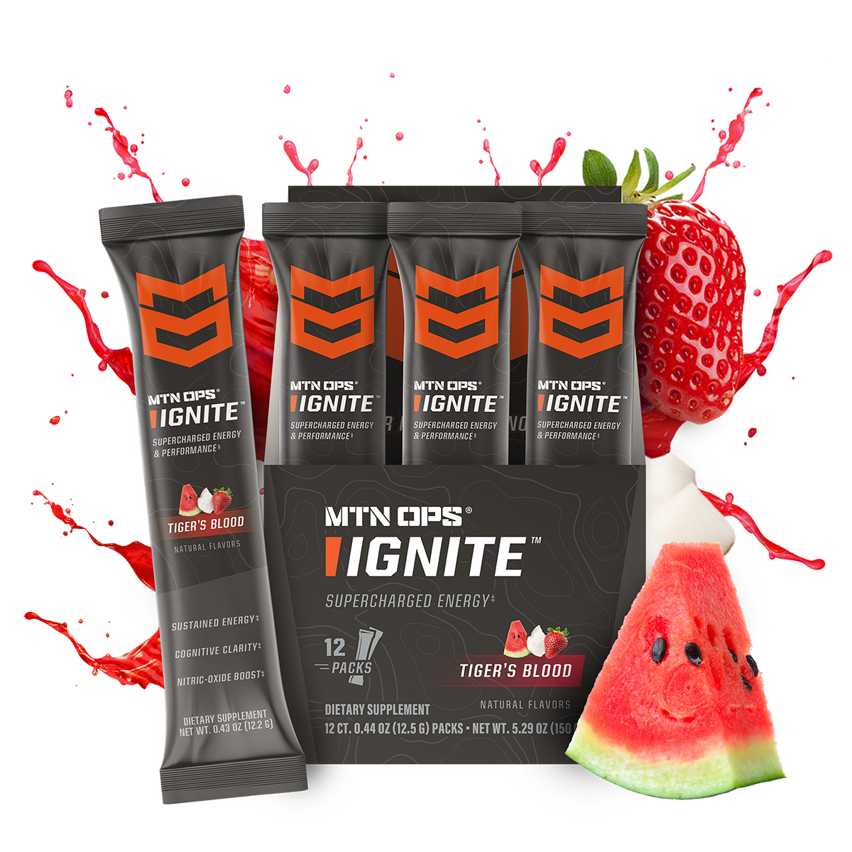 Ignite 12 IGNITE - Tigers Blood - Trail Pack - Box - 12 – MTN OPS