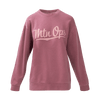 WOMEN'S APPLIQUE CREW SWEATSHIRT