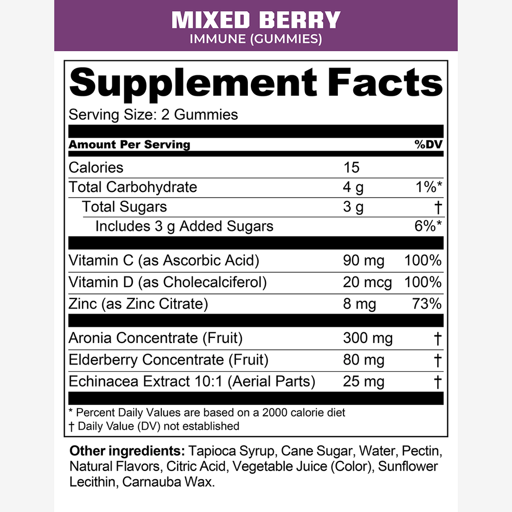 IMMUNE GUMMIES - Supplements - MTN OPS