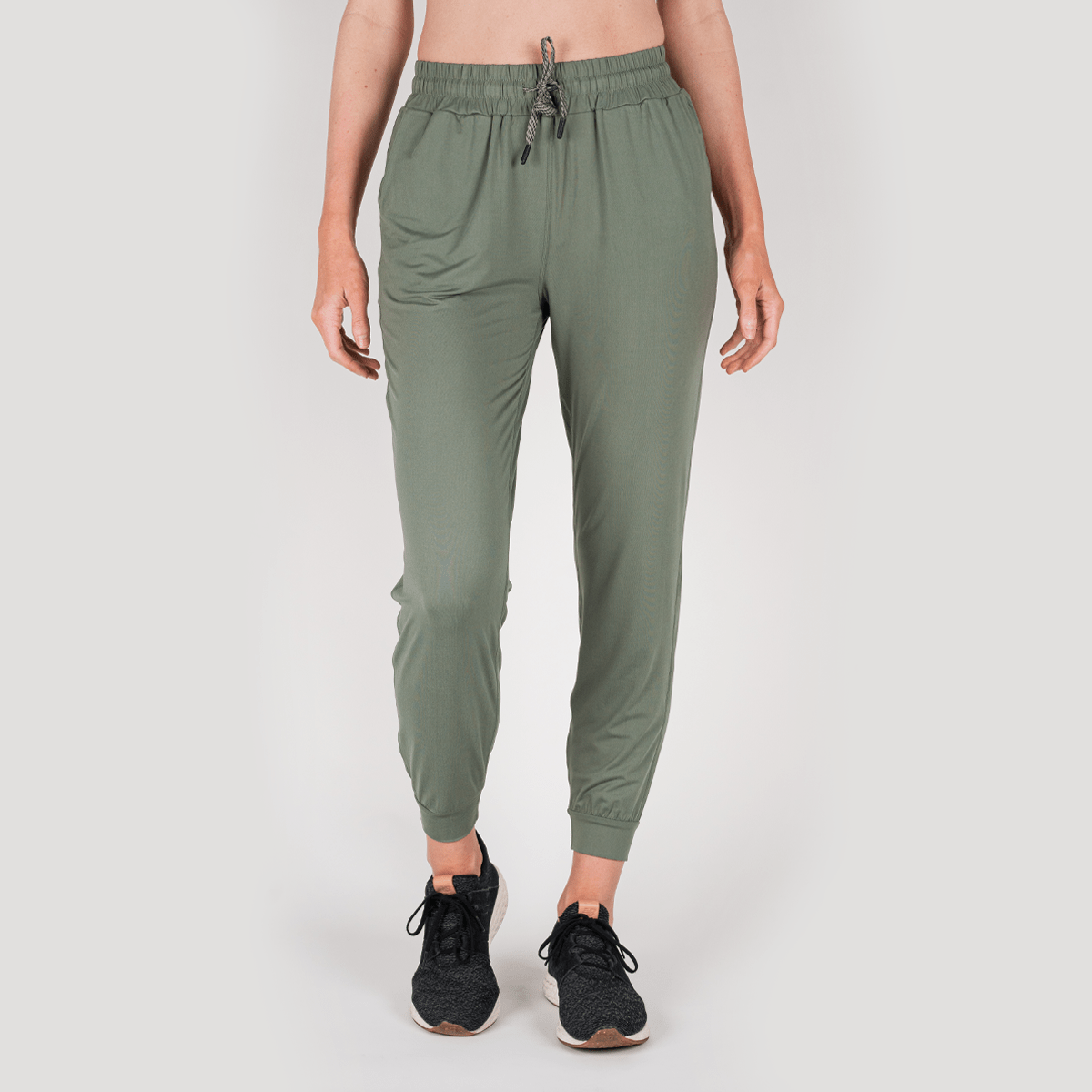 Olive Green Flare Sweatpants (Women) – PSYCH Online Store
